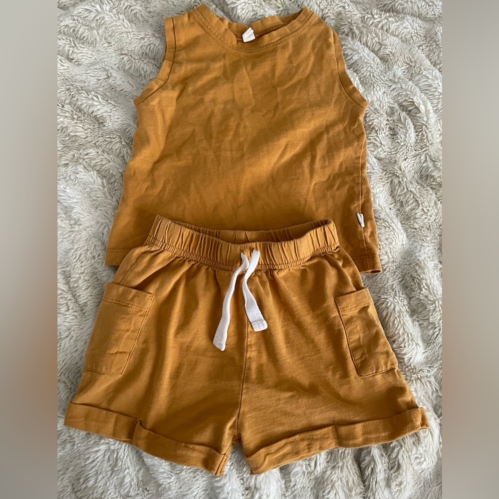 Nui Kids Matching Set in Mustard